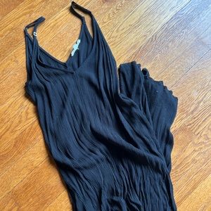 Black Lovestitch Gauze Maxi Dress, Black, S/M *as seen on Living with Landyn*